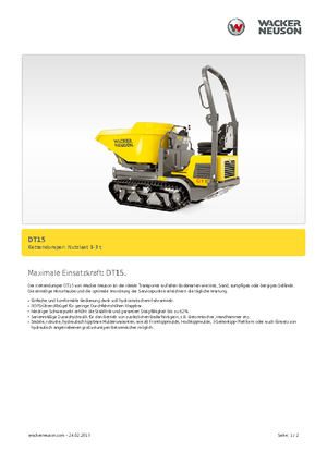 Damperi na gusjenicama Wacker Neuson DT15