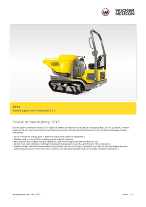 Damperi na gusjenicama Wacker Neuson DT15