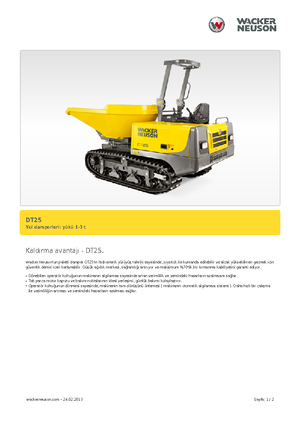 Damperi na gusjenicama Wacker Neuson DT25