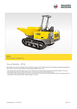 Damperi na gusjenicama Wacker Neuson DT25