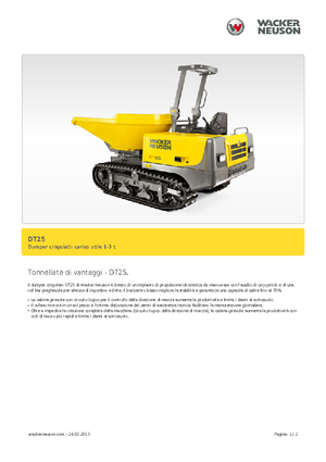 Damperi na gusjenicama Wacker Neuson DT25