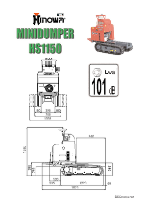 Damperi na gusjenicama Hinowa HS 1150 D