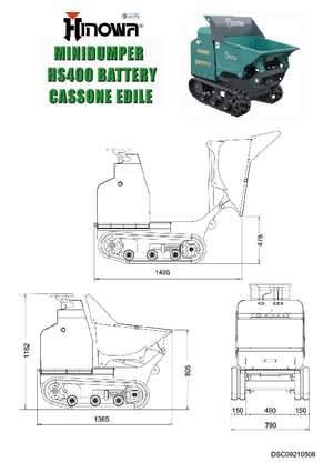 Damperi na gusjenicama Hinowa HS400