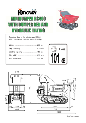 Damperi na gusjenicama Hinowa HS400