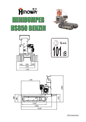 Damperi na gusjenicama Hinowa HS850B