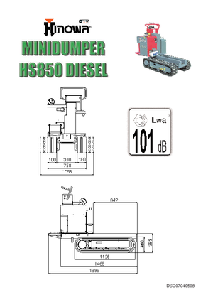 Damperi na gusjenicama Hinowa HS 850 D