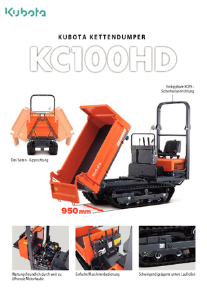 Damperi na gusjenicama Kubota KC 100 HD