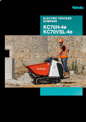 Električni damperi gusjeničari Kubota KC70H-4e