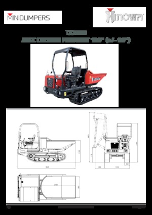 Damperi na gusjenicama Hinowa TX2500