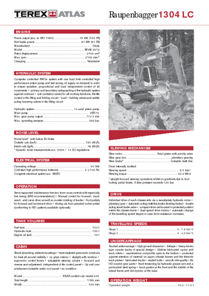 Bageri gusjeničari Atlas 1304 LC