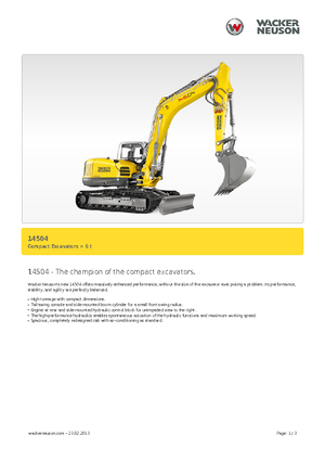 Bageri gusjeničari Wacker Neuson 14504
