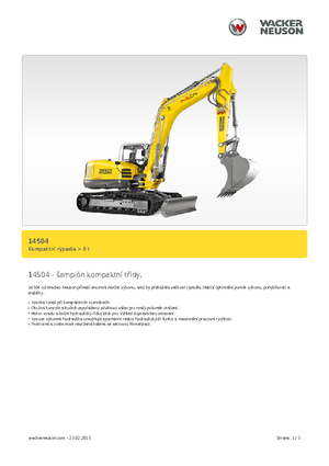 Bageri gusjeničari Wacker Neuson 14504