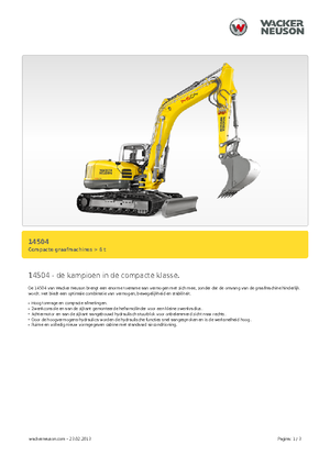 Bageri gusjeničari Wacker Neuson 14504