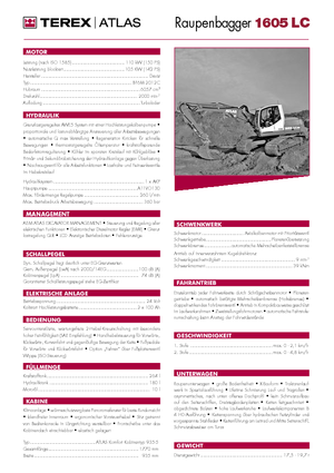 Bageri gusjeničari Atlas 1605 LC