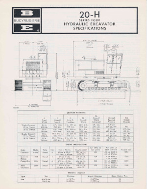Bageri gusjeničari Bucyrus 20-H