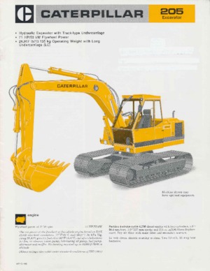 Bageri gusjeničari Caterpillar 205