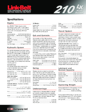 Bageri gusjeničari Link-Belt 210 LX Road Builder