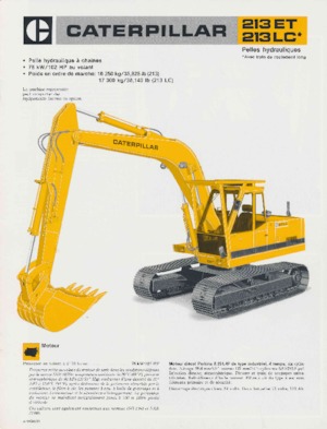 Bageri gusjeničari Caterpillar 213
