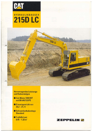 Bageri gusjeničari Caterpillar 215 D LC