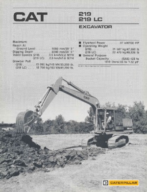 Bageri gusjeničari Caterpillar 219