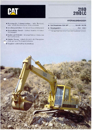 Bageri gusjeničari Caterpillar 219 D LC