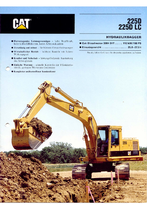 Bageri gusjeničari Caterpillar 225 D LC