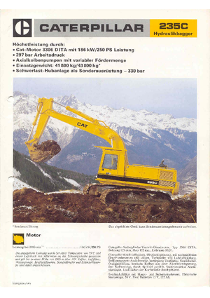 Bageri gusjeničari Caterpillar 235 C