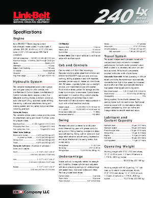 Bageri gusjeničari Link-Belt 240 LX Road Builder