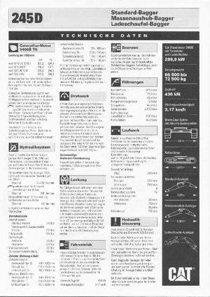 Bageri gusjeničari Caterpillar 245 D