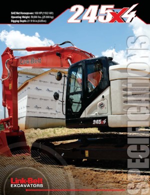 Bageri gusjeničari Link-Belt 245 X4 Spin Ace