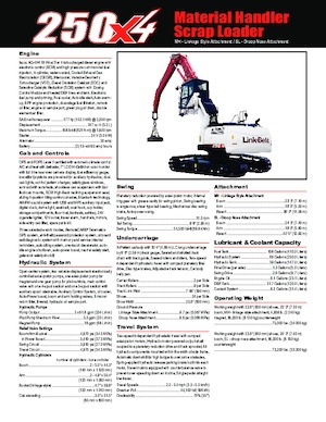 Rukovanje materijalom Link-Belt 250 X4 SL