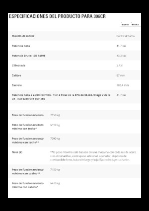 Bageri gusjeničari Caterpillar 306 CR