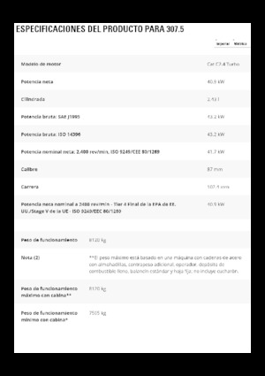 Bageri gusjeničari Caterpillar 307.5