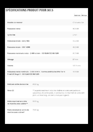 Bageri gusjeničari Caterpillar 307.5