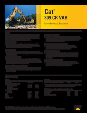 Bageri gusjeničari Caterpillar 309CR VAB