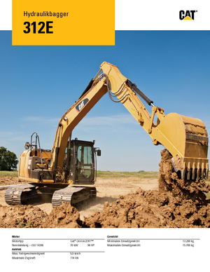 Bageri gusjeničari Caterpillar 312E L