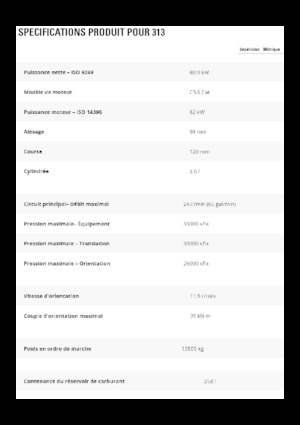 Bageri gusjeničari Caterpillar 313