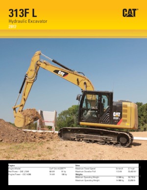 Bageri gusjeničari Caterpillar 313F L  