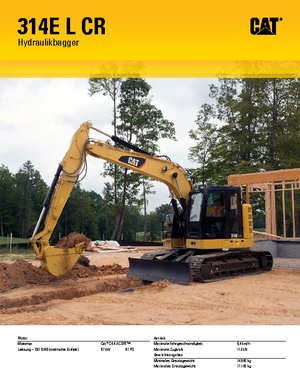 Bageri gusjeničari Caterpillar 314E LCR