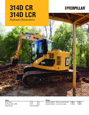 Bageri gusjeničari Caterpillar 314D CR