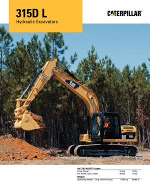 Bageri gusjeničari Caterpillar 315D L