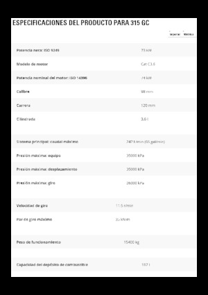 Bageri gusjeničari Caterpillar 315 GC