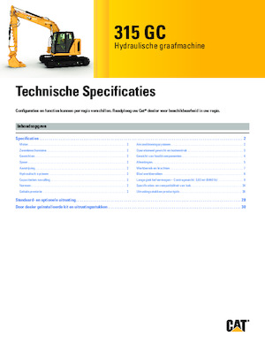 Bageri gusjeničari Caterpillar 315 GC