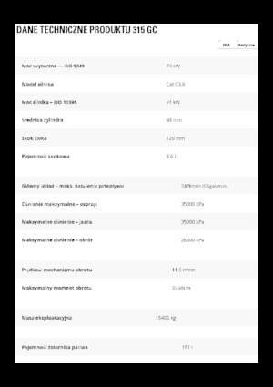 Bageri gusjeničari Caterpillar 315 GC