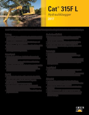 Bageri gusjeničari Caterpillar 315F L