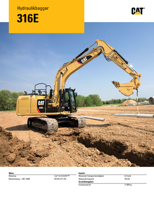 Bageri gusjeničari Caterpillar 316E L