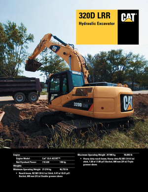 Bageri gusjeničari Caterpillar 320D LRR