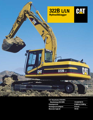 Bageri gusjeničari Caterpillar 322 B LN