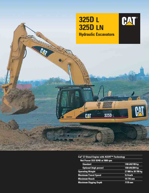 Bageri gusjeničari Caterpillar 325D LN