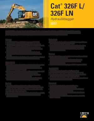 Bageri gusjeničari Caterpillar 326F LN